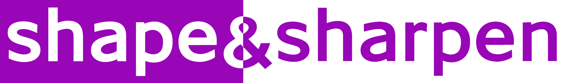 shape & sharpen logo